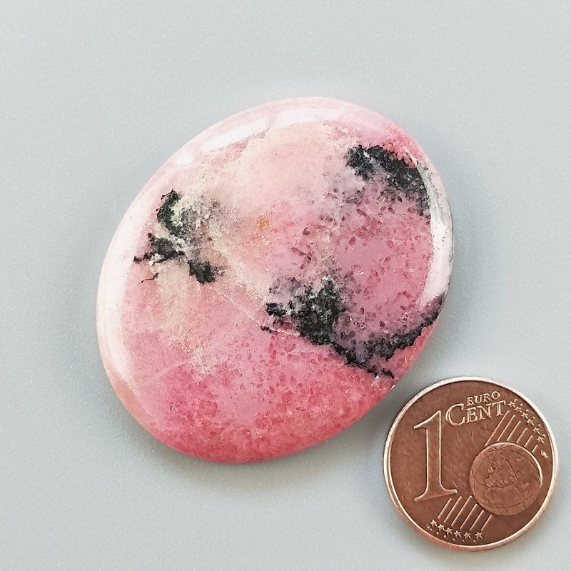 Rodonite Naturale Forma Ovale Piatto Cabochon Liscio Fatto a Mano 37X30X5mm 12,38gm 1pz Rodonite Naturale Forma Ovale Piatto Cabochon Liscio Fatto a Mano 37X30X5mm 12,38gm 1pz
