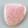 Rodonite Naturale Forma Goccia Piatto Cabochon Liscio Fatto a Mano 25X29X4mm 5,80gm 1pz
