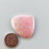 Rodonite Naturale Forma Goccia Piatto Cabochon Liscio Fatto a Mano 25X29X4mm 5,80gm 1pz