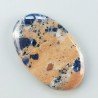Sodalite Naturale Forma Ovale Piatto Cabochon Liscio Fatto a Mano 41X26X5mm 10,70gm 1pz