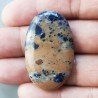 Sodalite Naturale Forma Ovale Piatto Cabochon Liscio Fatto a Mano 41X26X5mm 10,70gm 1pz