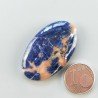 Sodalite Naturale Forma Ovale Piatto Cabochon Liscio Fatto a Mano 37X22X6mm 7,15gm 1pz