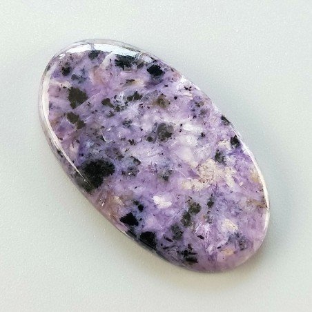 Ciaroite Naturale Forma Ovale Piatto Cabochon Liscio Fatto a Mano 39X22mm 8.73gm 1pz