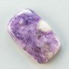 Ciaroite Naturale Forma Cuscino Piatto Cabochon Liscio Fatto a Mano 26X16mm 5.06gm 1pz