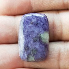 Ciaroite Naturale Forma Cuscino Piatto Cabochon Liscio Fatto a Mano 26X16mm 5.06gm 1pz