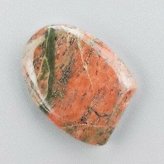 Unakite Naturale Forma Fantasia Piatto Cabochon Liscio Fatto a Mano 25X18X4mm 3,60GM