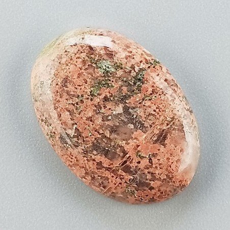 Unakite Naturale Forma Ovale Piatto Cabochon Liscio Fatto a Mano 23X16X4mm 2,85GM