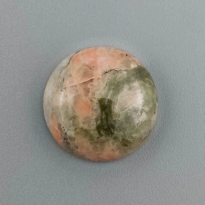 Unakite Naturale Forma Tondo Piatto Cabochon Liscio Fatto a Mano 18X18X5mm 3,22GM Unakite Naturale Forma Tondo Piatto Cabochon Liscio Fatto a Mano 18X18X5mm 3,22GM