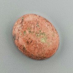 Unakite Naturale Forma Ovale Piatto Cabochon Liscio Fatto a Mano 20X16X5mm 3,18GM