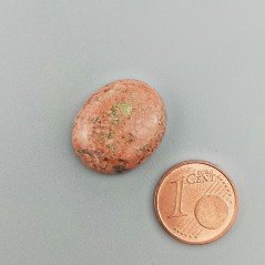 Unakite Naturale Forma Ovale Piatto Cabochon Liscio Fatto a Mano 20X16X5mm 3,18GM