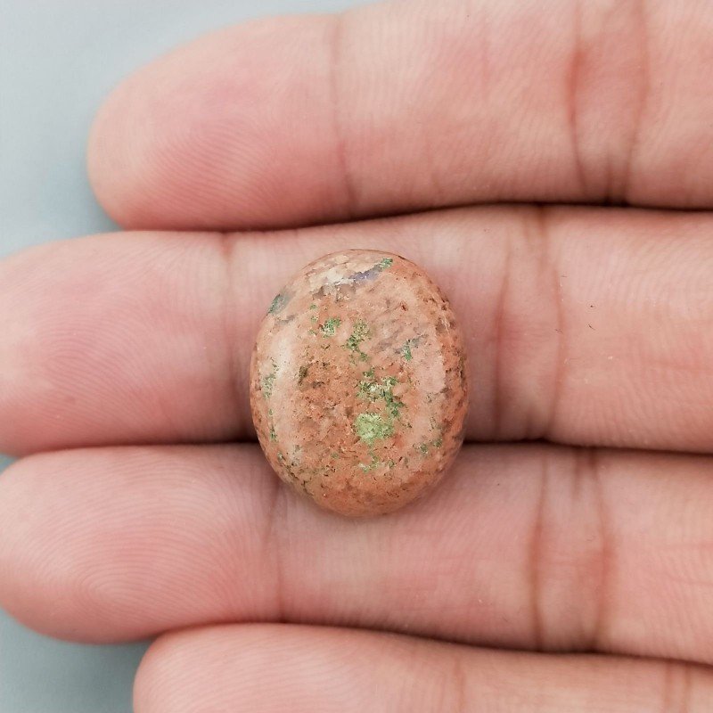 Unakite Naturale Forma Ovale Piatto Cabochon Liscio Fatto a Mano 20X16X5mm 3,18GM Unakite Naturale Forma Ovale Piatto Cabochon Liscio Fatto a Mano 20X16X5mm 3,18GM