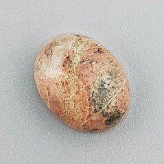 Unakite Naturale Forma Ovale Piatto Cabochon Liscio Fatto a Mano 13X10X5mm 1,27GM
