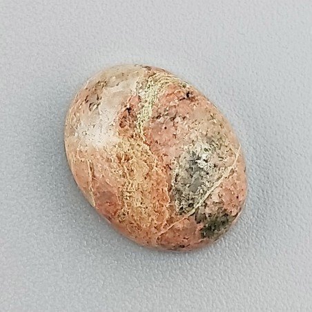 Unakite Naturale Forma Ovale Piatto Cabochon Liscio Fatto a Mano 13X10X5mm 1,27GM