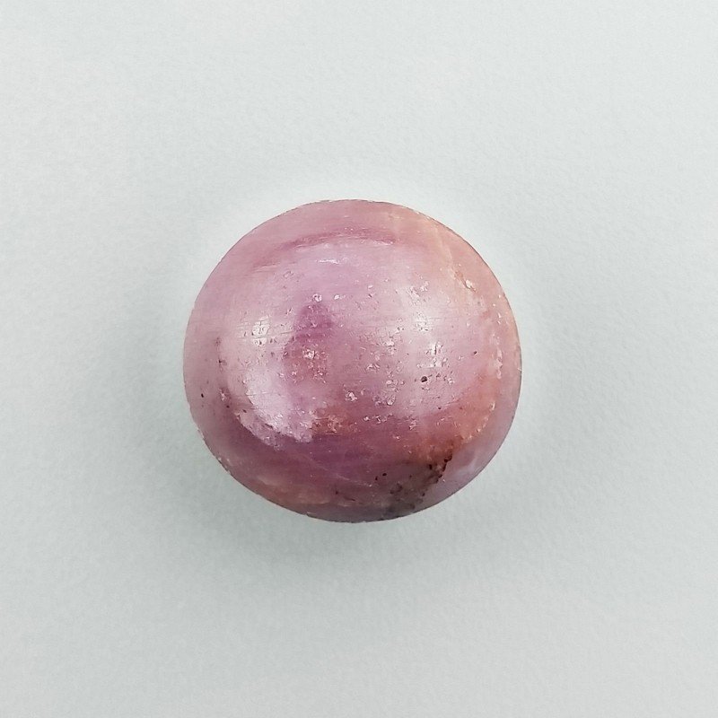 Rubino Stellato Naturale Forma Tondo Piatto Cabochon Liscio Fatto a Mano 16X16X12mm 33,00 Carati 1pz