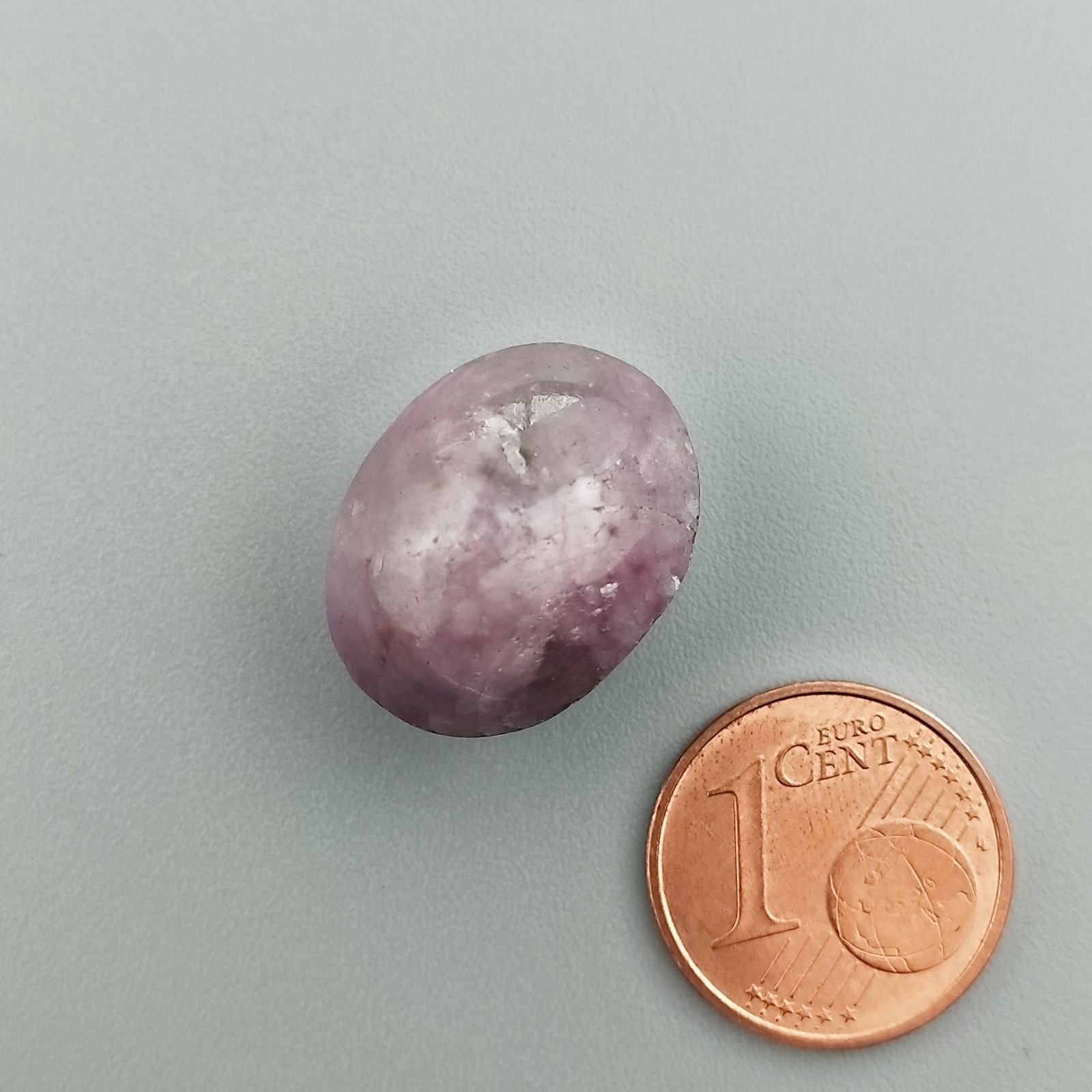 Rubino Stellato Naturale Forma Ovale Piatto Cabochon Liscio Fatto a Mano 18X14X12mm 32,15 Carati 1pz