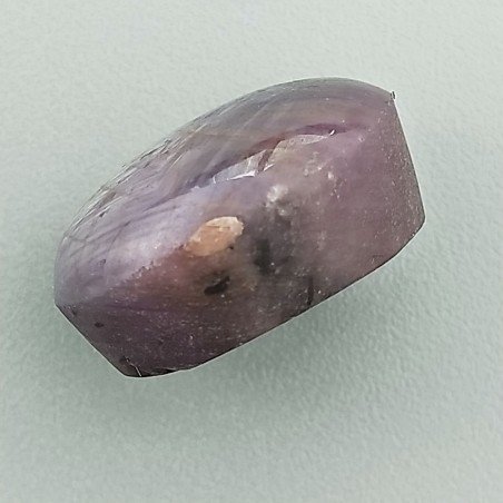 Rubino Stellato Naturale Forma Ovale Piatto Cabochon Liscio Fatto a Mano 15X13X8mm 20,25 Carati 1pz