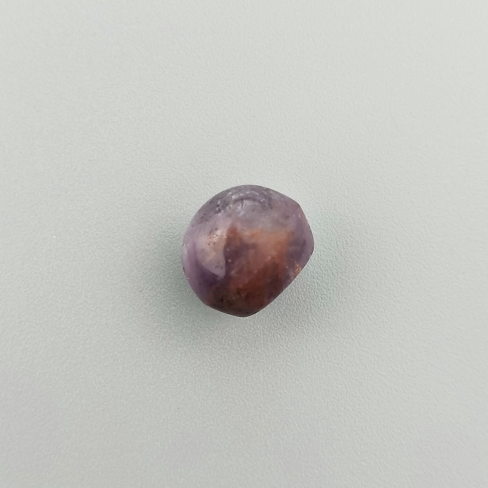 Rubino Stellato Naturale Forma Ovale Piatto Cabochon Liscio Fatto a Mano 12X10X10mm 14,55 Carati 1pz
