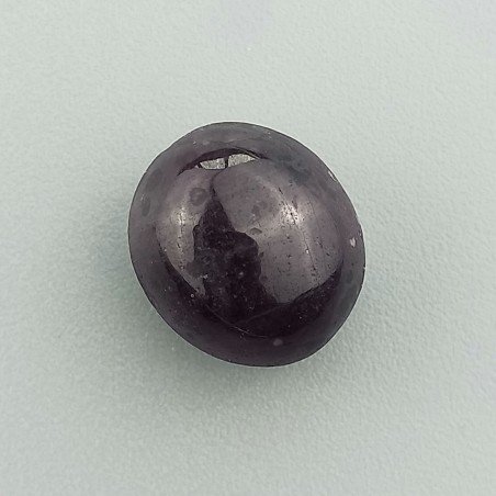 Rubino Stellato Naturale Forma Ovale Piatto Cabochon Liscio Fatto a Mano 12X11X9mm 15,00 Carati 1pz