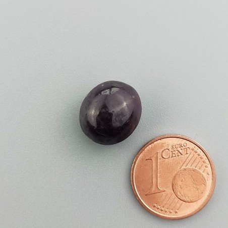 Rubino Stellato Naturale Forma Ovale Piatto Cabochon Liscio Fatto a Mano 12X11X9mm 15,00 Carati 1pz