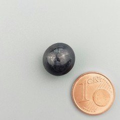 Rubino Stellato Naturale Forma Tondo Piatto Cabochon Liscio Fatto a Mano 12X11X11mm 16,25 Carati 1pz