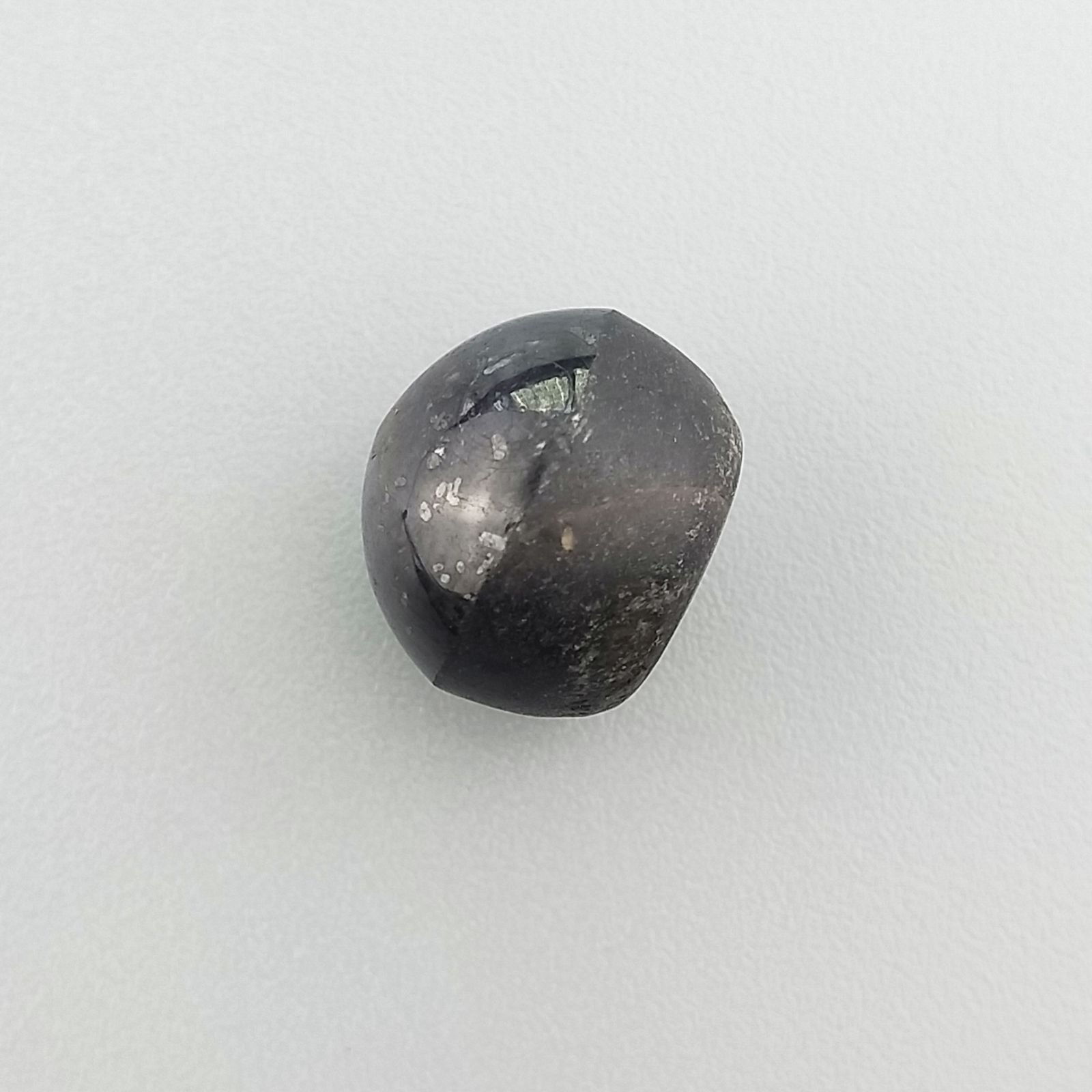 Rubino Stellato Naturale Forma Tondo Piatto Cabochon Liscio Fatto a Mano 12X11X11mm 16,25 Carati 1pz