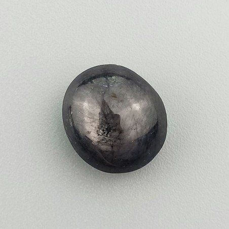 Rubino Stellato Naturale Forma Ovale Piatto Cabochon Liscio Fatto a Mano 13X12X8mm 15,40 Carati 1pz