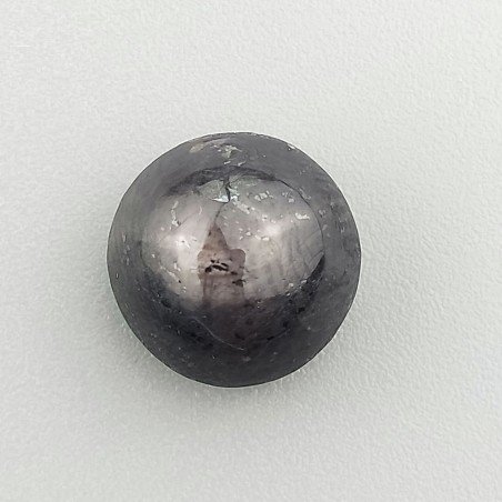 Rubino Stellato Naturale Forma Tondo Piatto Cabochon Liscio Fatto a Mano 12X12X9mm 15,00 Carati 1pz