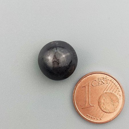 Rubino Stellato Naturale Forma Tondo Piatto Cabochon Liscio Fatto a Mano 12X12X9mm 15,00 Carati 1pz