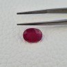 Rubino Naturale Trattato Taglio Ovale Sfaccettata Fatto a Mano 09x12mm 5,30 Carati 1pz