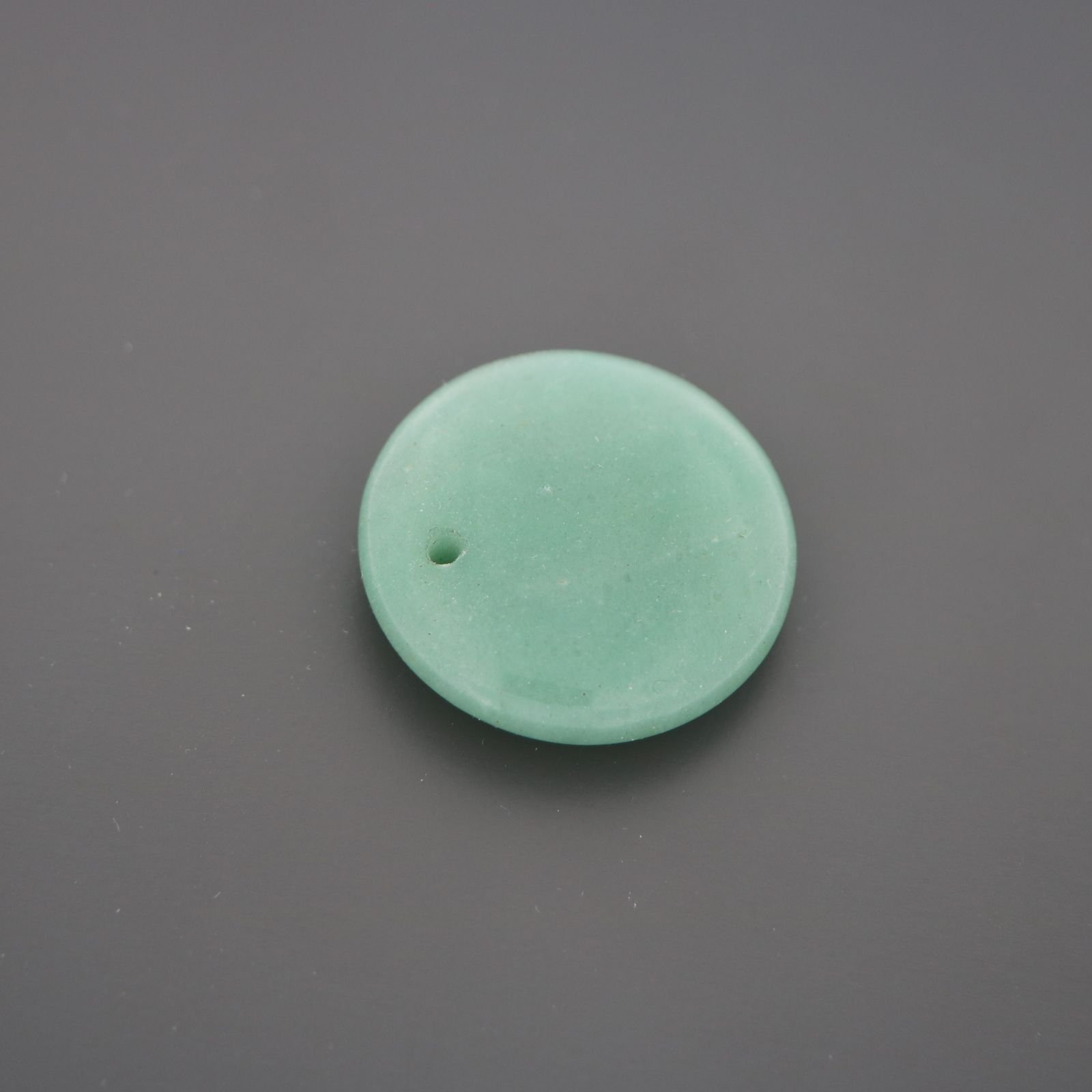 Componente avventurina verde moneta 29 mm 1pz