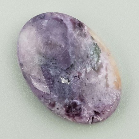 Ciaroite Naturale Forma Ovale Piatto Cabochon Liscio Fatto a Mano 33X23X6,80mm 9,50GM 1pz