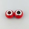 Perlina roeo largo rosso 13.5x8.5mm 1pz