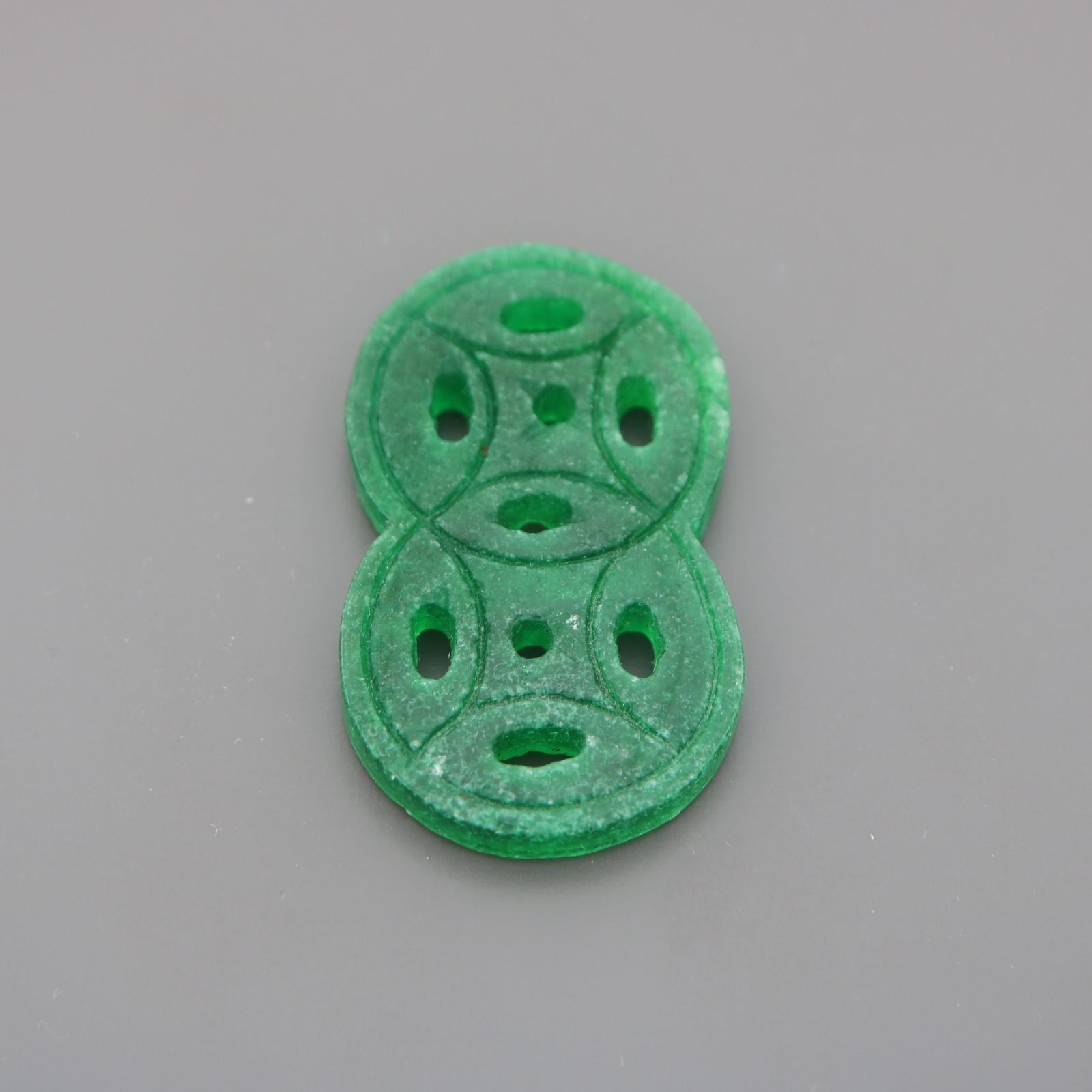 Componente Di Giada Burma Verde Forme 53x25mm Spessore 4 mm 1pz