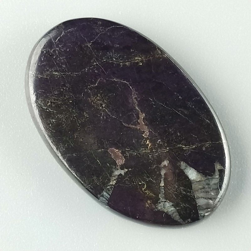Purpurite Forma Ovale Piatto Cabochon Liscio Fatto a Mano 35X22X5mm 8,70gm 1pz Purpurite Forma Ovale Piatto Cabochon Liscio Fatto a Mano 35X22X5mm 8,70gm 1pz