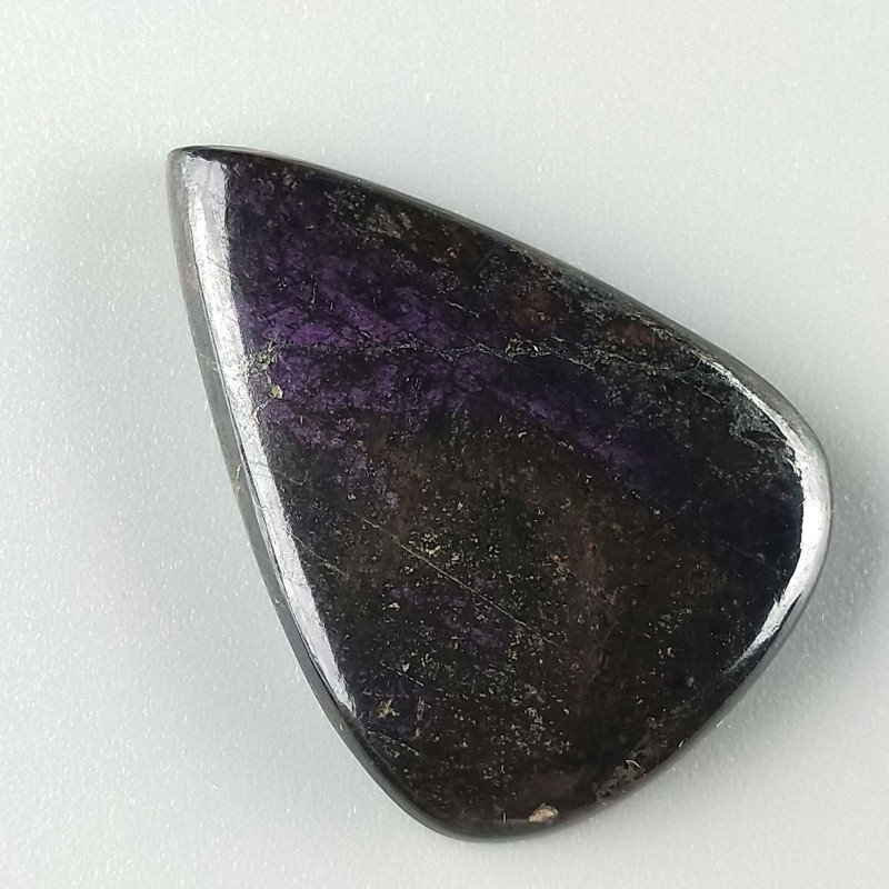 Purpurite Forma Gocce Piatto Cabochon Liscio Fatto a Mano 37X26X6mm 10,60gm 1pz