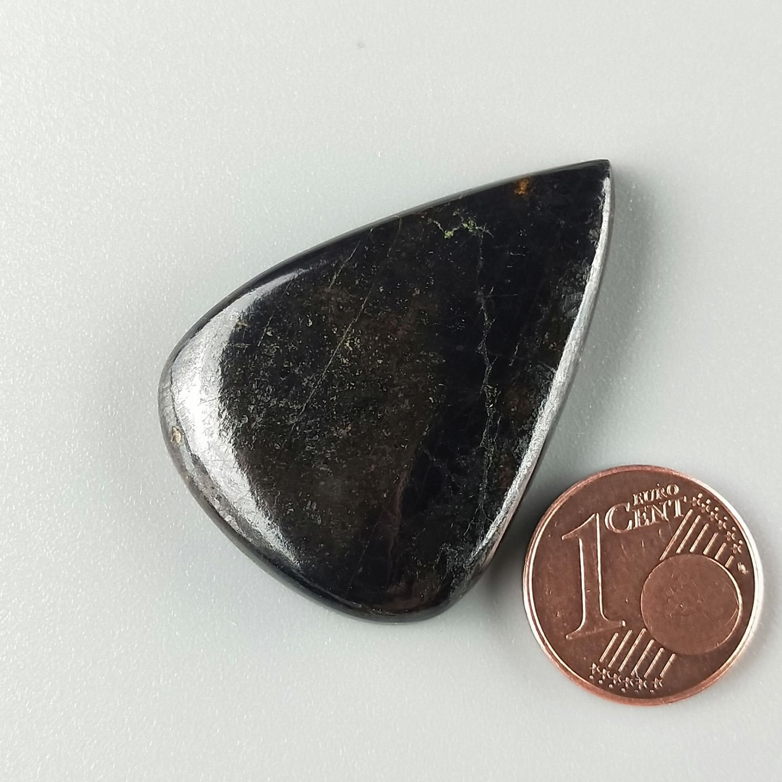 Purpurite Forma Gocce Piatto Cabochon Liscio Fatto a Mano 37X26X6mm 10,60gm 1pz