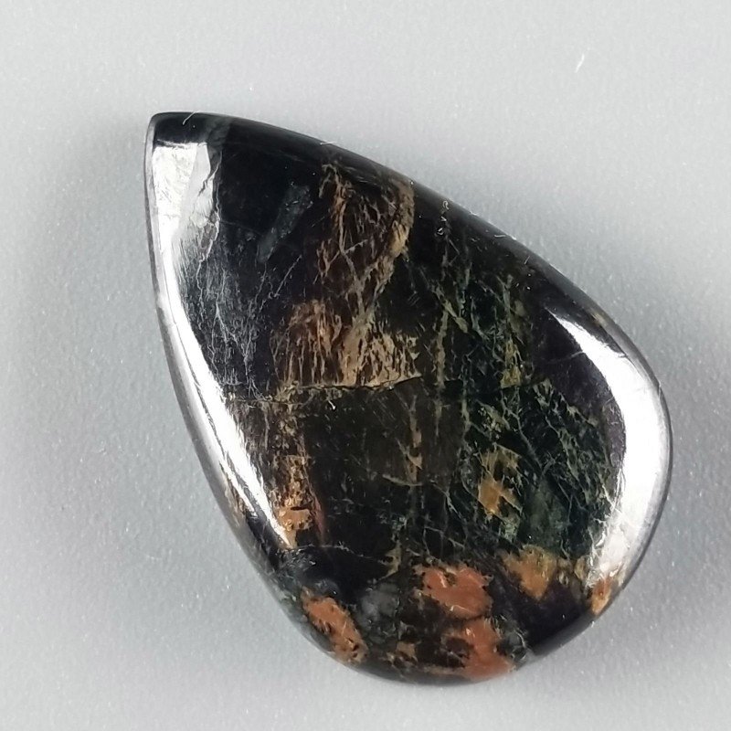 Purpurite Forma Gocce Piatto Cabochon Liscio Fatto a Mano 33X21X7mm 9,05gm 1pz