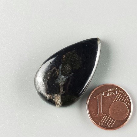 Purpurite Forma Gocce Piatto Cabochon Liscio Fatto a Mano 29X18X6mm 7,15gm 1pz