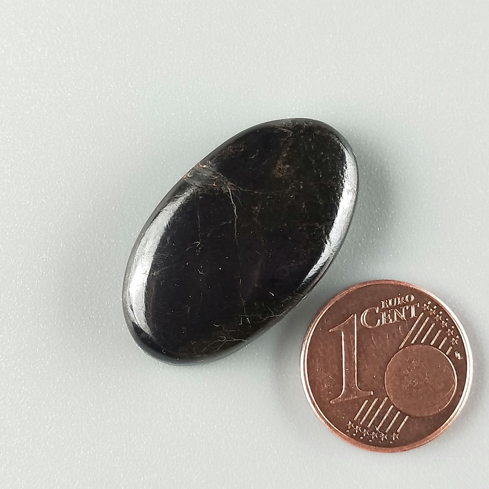Purpurite Forma Ovale Piatto Cabochon Liscio Fatto a Mano 28X16X6mm 6,10gm 1pz