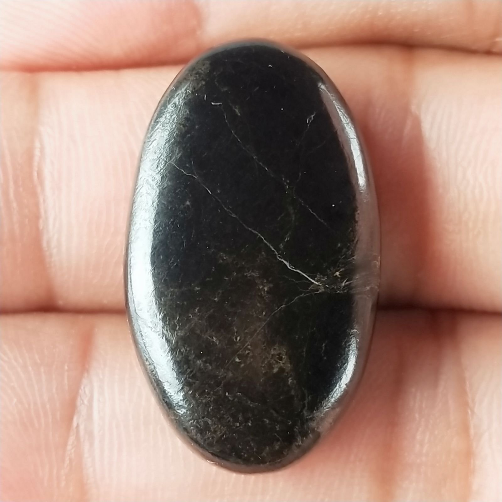 Purpurite Forma Ovale Piatto Cabochon Liscio Fatto a Mano 28X16X6mm 6,10gm 1pz