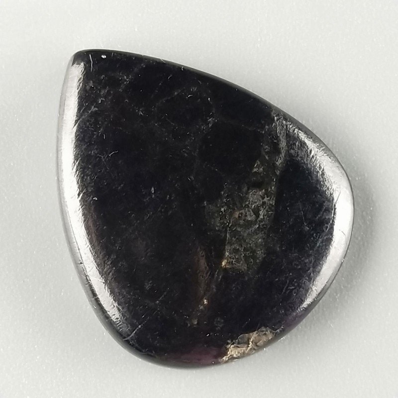 Purpurite Forma Gocce Piatto Cabochon Liscio Fatto a Mano 29X23X5mm 6,40gm 1pz