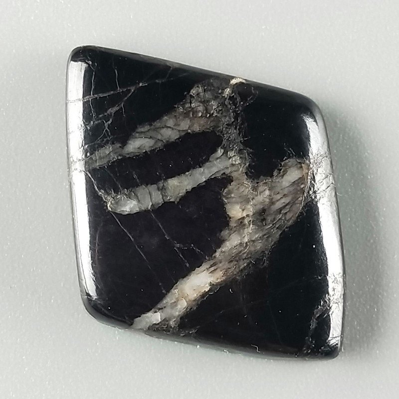 Purpurite Forma Rombo Piatto Cabochon Liscio Fatto a Mano 31X24X5mm 6,00gm 1pz