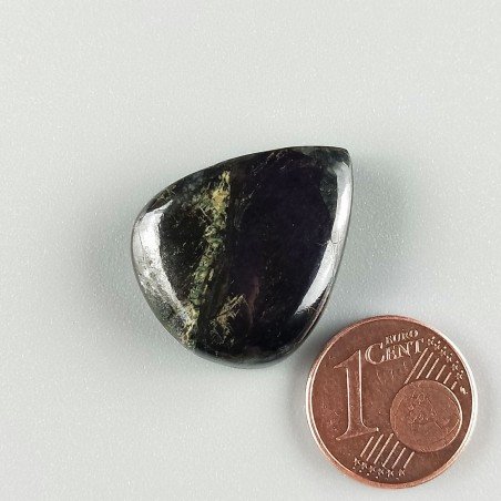 Purpurite Forma Gocce Piatto Cabochon Liscio Fatto a Mano 24X20X7mm 6,30gm 1pz
