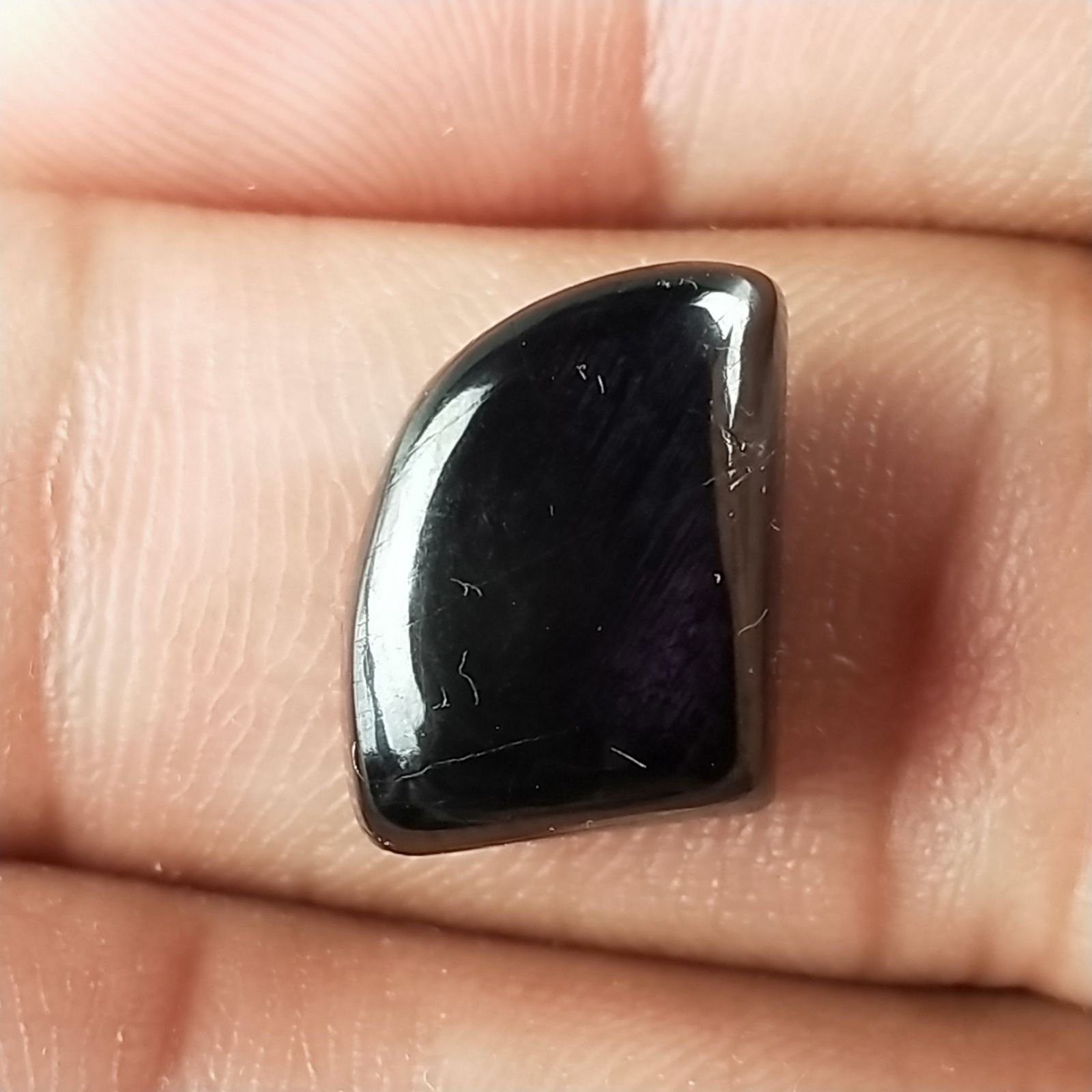 Purpurite Forma Fantasia Piatto Cabochon Liscio Fatto a Mano 13X10X5mm 1,90gm 1pz