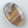 Fluorite Naturale Forma Ovale Piatto Cabochon Liscio Fatto a Mano 34X22mm 12,26gm 1pz
