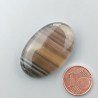 Fluorite Naturale Forma Ovale Piatto Cabochon Liscio Fatto a Mano 34X22mm 12,26gm 1pz