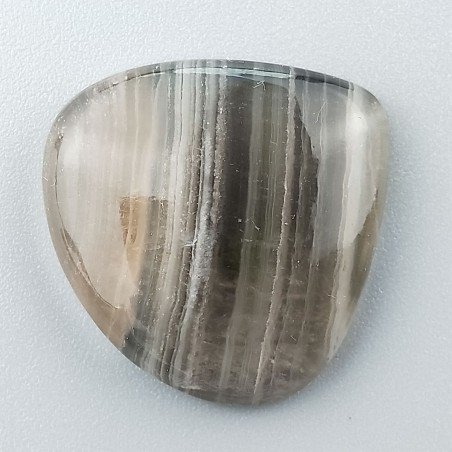 Fluorite Naturale Forma Cuore Piatto Cabochon Liscio Fatto a Mano 27X26mm 7,76gm 1pz