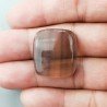 Fluorite Naturale Forma Cuscino Piatto Cabochon Liscio Fatto a Mano 25X22mm 8,36gm 1pz