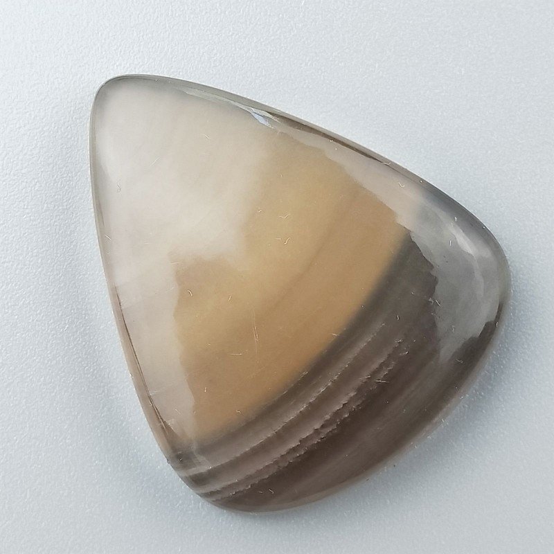 Fluorite Naturale Forma Goccia Piatto Cabochon Liscio Fatto a Mano 38X31mm 15,05gm 1pz