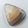 Fluorite Naturale Forma Goccia Piatto Cabochon Liscio Fatto a Mano 38X31mm 15,05gm 1pz